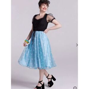 Her Universe Disney Minnie Mouse Classic Mesh Sweetheart Dress Size Small New